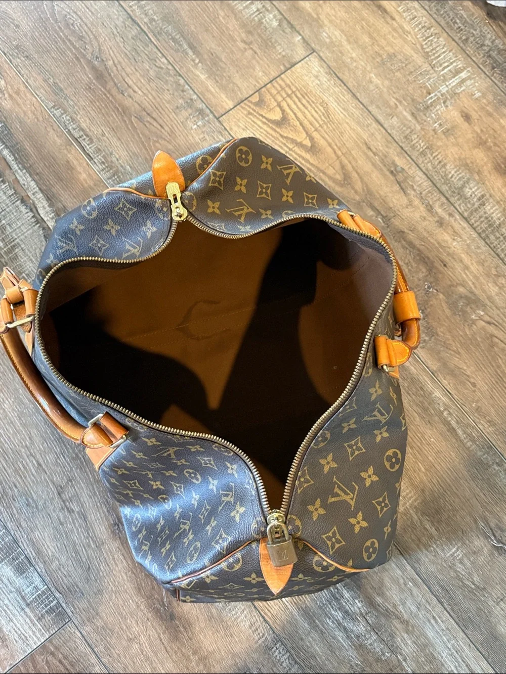Louis Vuitton Monogram Canvas Travel Duffle with Vachetta Trim